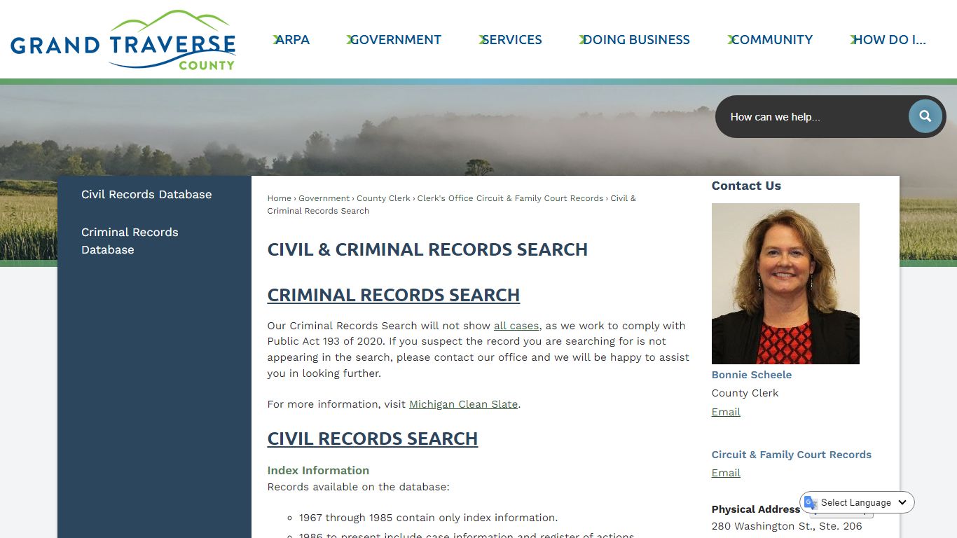 Civil & Criminal Records Search | Grand Traverse County, MI