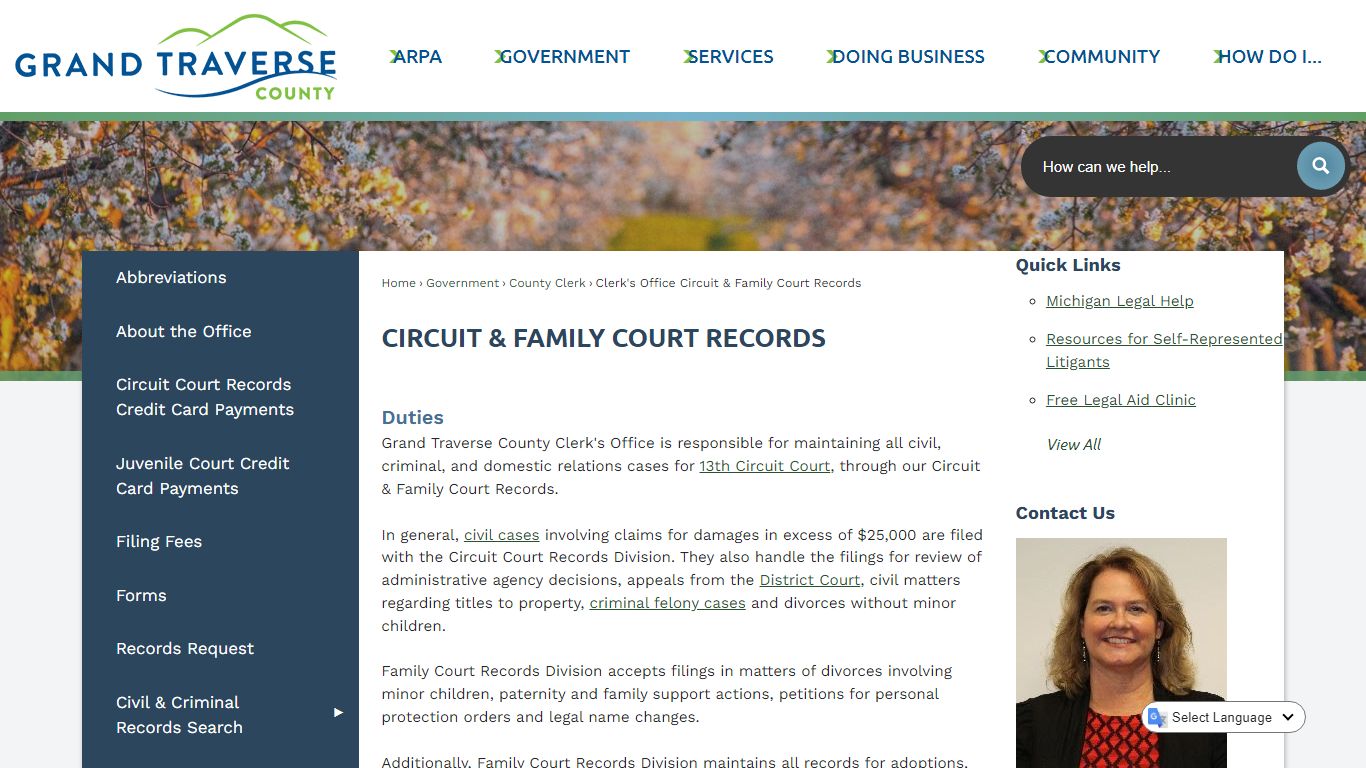 Circuit & Family Court Records | Grand Traverse County, MI